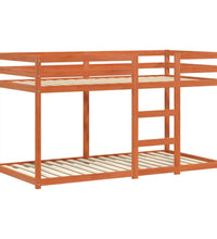 Etagenbett Wachsbraun 90x190 cm Massivholz Kiefer