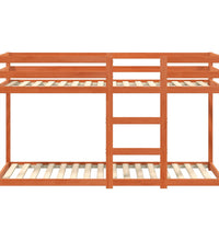 Etagenbett Wachsbraun 90x190 cm Massivholz Kiefer