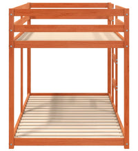 Etagenbett Wachsbraun 90x190 cm Massivholz Kiefer