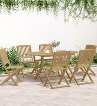 7-tlg. Garten-Essgruppe Massivholz Akazie