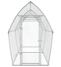 Hühnerkäfig Silbern 400x105x182 cm Verzinkter Stahl