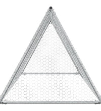 Hühnerkäfig Silbern 200x105x91 cm Verzinkter Stahl