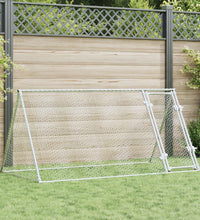 Hühnerkäfig Silbern 200x105x91 cm Verzinkter Stahl