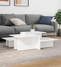 Couchtische 2 Stk. Weiß Holzwerkstoff