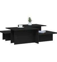 Couchtische 2 Stk. Schwarz Holzwerkstoff