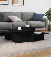 Couchtische 2 Stk. Schwarz Holzwerkstoff