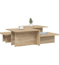 Couchtische 2 Stk. Sonoma-Eiche Holzwerkstoff