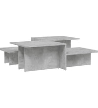 Couchtische 2 Stk. Betongrau Holzwerkstoff