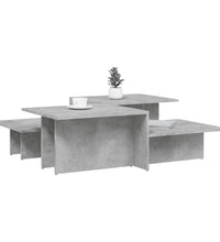 Couchtische 2 Stk. Betongrau Holzwerkstoff