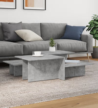 Couchtische 2 Stk. Betongrau Holzwerkstoff