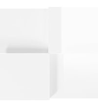 Couchtische 2 Stk. Hochglanz-Weiß Holzwerkstoff