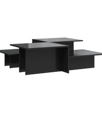 Couchtische 2 Stk. Hochglanz-Schwarz Holzwerkstoff