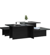 Couchtische 2 Stk. Hochglanz-Schwarz Holzwerkstoff