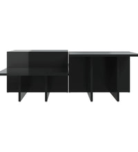 Couchtische 2 Stk. Hochglanz-Schwarz Holzwerkstoff