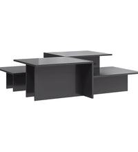 Couchtische 2 Stk. Hochglanz-Grau Holzwerkstoff