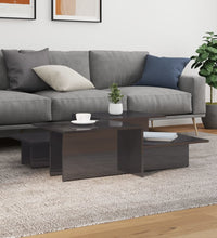 Couchtische 2 Stk. Hochglanz-Grau Holzwerkstoff