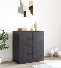 Sideboard Schwarz 67x39x73 cm Stahl