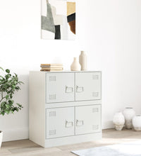 Sideboard Weiß 67x39x73 cm Stahl