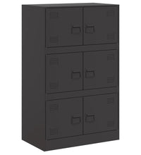 Sideboard Schwarz 67x39x107 cm Stahl