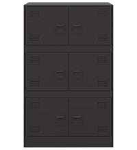 Sideboard Schwarz 67x39x107 cm Stahl