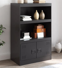 Sideboard Schwarz 67x39x107 cm Stahl