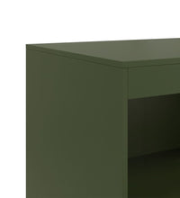 Sideboard Olivgrün 67x39x107 cm Stahl