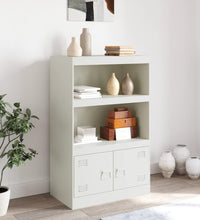 Sideboard Weiß 67x39x107 cm Stahl