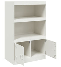 Sideboard Weiß 67x39x107 cm Stahl
