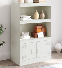 Sideboard Weiß 67x39x107 cm Stahl
