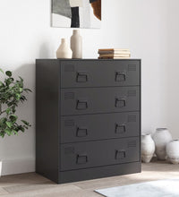 Sideboard Schwarz 67x39x83 cm Stahl