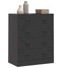 Sideboard Schwarz 67x39x83 cm Stahl