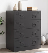 Sideboard Schwarz 67x39x83 cm Stahl