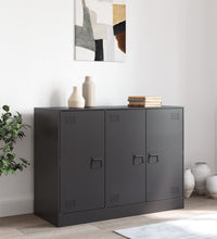 Sideboard Schwarz 99x39x73 cm Stahl