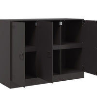 Sideboard Schwarz 99x39x73 cm Stahl