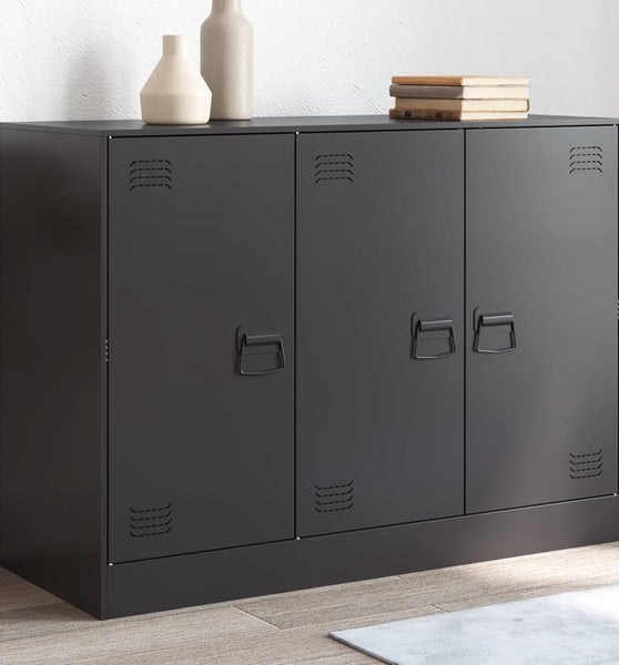 Sideboard Schwarz 99x39x73 cm Stahl