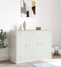 Sideboard Weiß 99x39x73 cm Stahl