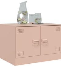 Couchtisch Rosa 67x50x44 cm Stahl