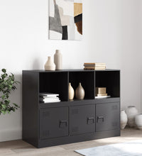 Sideboard Schwarz 99x39x73 cm Stahl