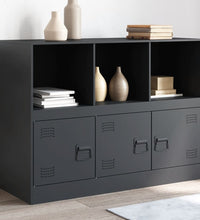 Sideboard Anthrazit 99x39x73 cm Stahl