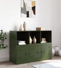 Sideboard Olivgrün 99x39x73 cm Stahl