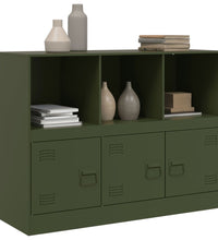 Sideboard Olivgrün 99x39x73 cm Stahl