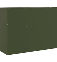 Sideboard Olivgrün 99x39x73 cm Stahl