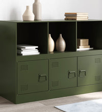 Sideboard Olivgrün 99x39x73 cm Stahl