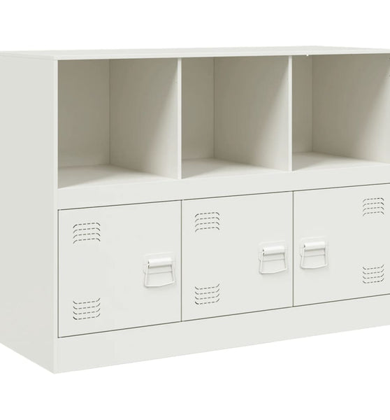 Sideboard Weiß 99x39x73 cm Stahl