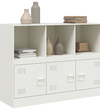 Sideboard Weiß 99x39x73 cm Stahl