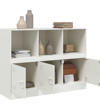 Sideboard Weiß 99x39x73 cm Stahl