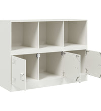 Sideboard Weiß 99x39x73 cm Stahl