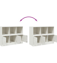 Sideboard Weiß 99x39x73 cm Stahl