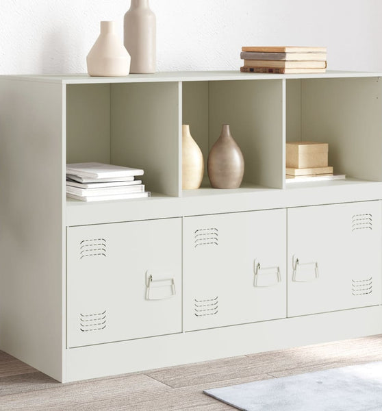 Sideboard Weiß 99x39x73 cm Stahl