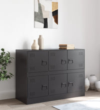 Sideboard Schwarz 99x39x73 cm Stahl